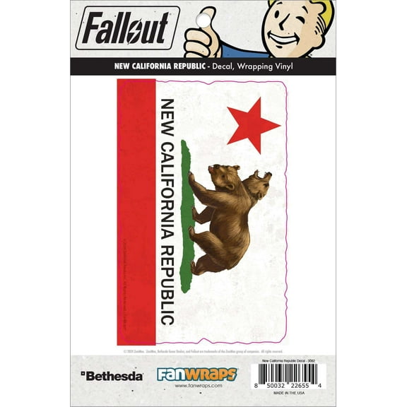 Fallout NCR Flag Decal Sticker