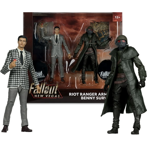 McFarlane Toys - Fallout: New Vegas - 7" Riot Ranger Armor & Benny Survivor Action Figure 2-Pack