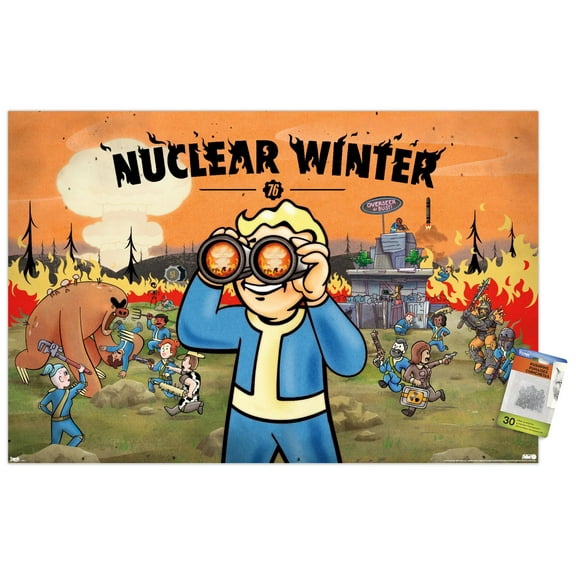 Fallout - Nuclear Winter Wall Poster with Pushpins, 22.375" x 34"