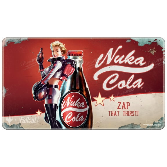 Fallout Nuka-Cola Pinup HOLOFOIL Standard Gaming Playmat for Magic: The Gathering