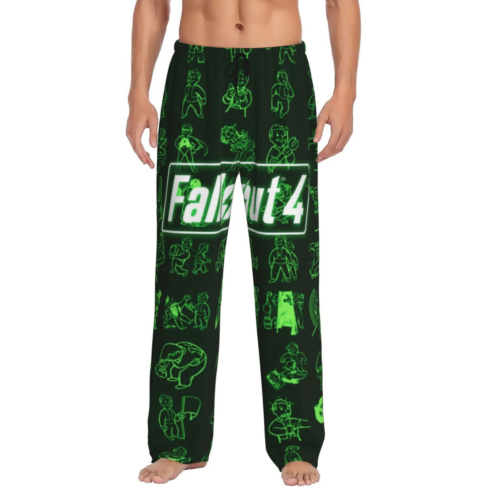 Fallout Pajama Pants Drawstring Elastic Waistband Loungewear Comfy