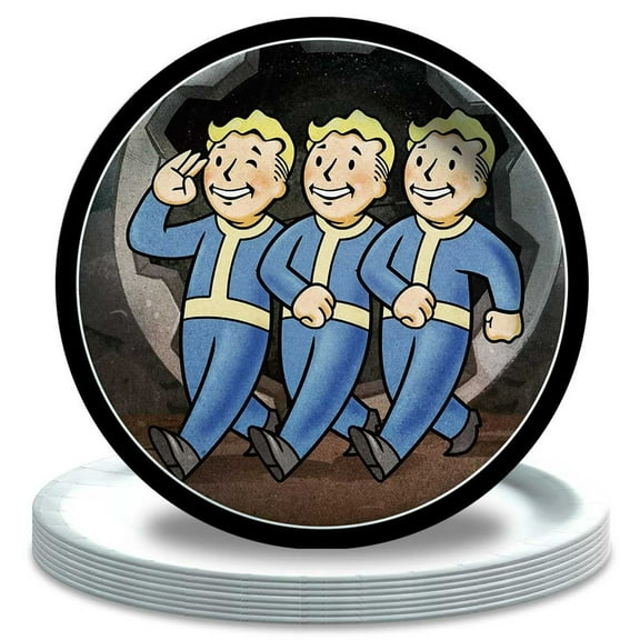 Fallout Paper Plates Birthday Decorations Party Supplies Tableware Disposable Dinnerware