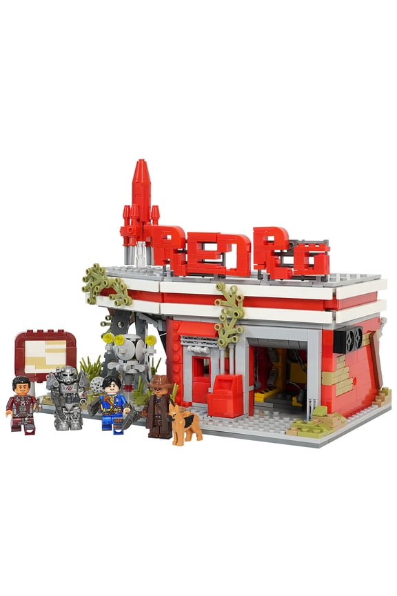 Fallout Red Rocket Truck Stop MOC Building Set 880pcs