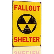 Fallout Shelter Tin Sign Fallout Merchandise Decor Fallout Metal Poster Garage Decor Man Cave Sign 8x12 Inch