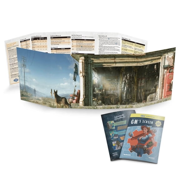 Fallout: The Roleplaying Game- GM Screen + Booklet + Flysheet - RPG Accessories, Includes Tables Rules & Guides