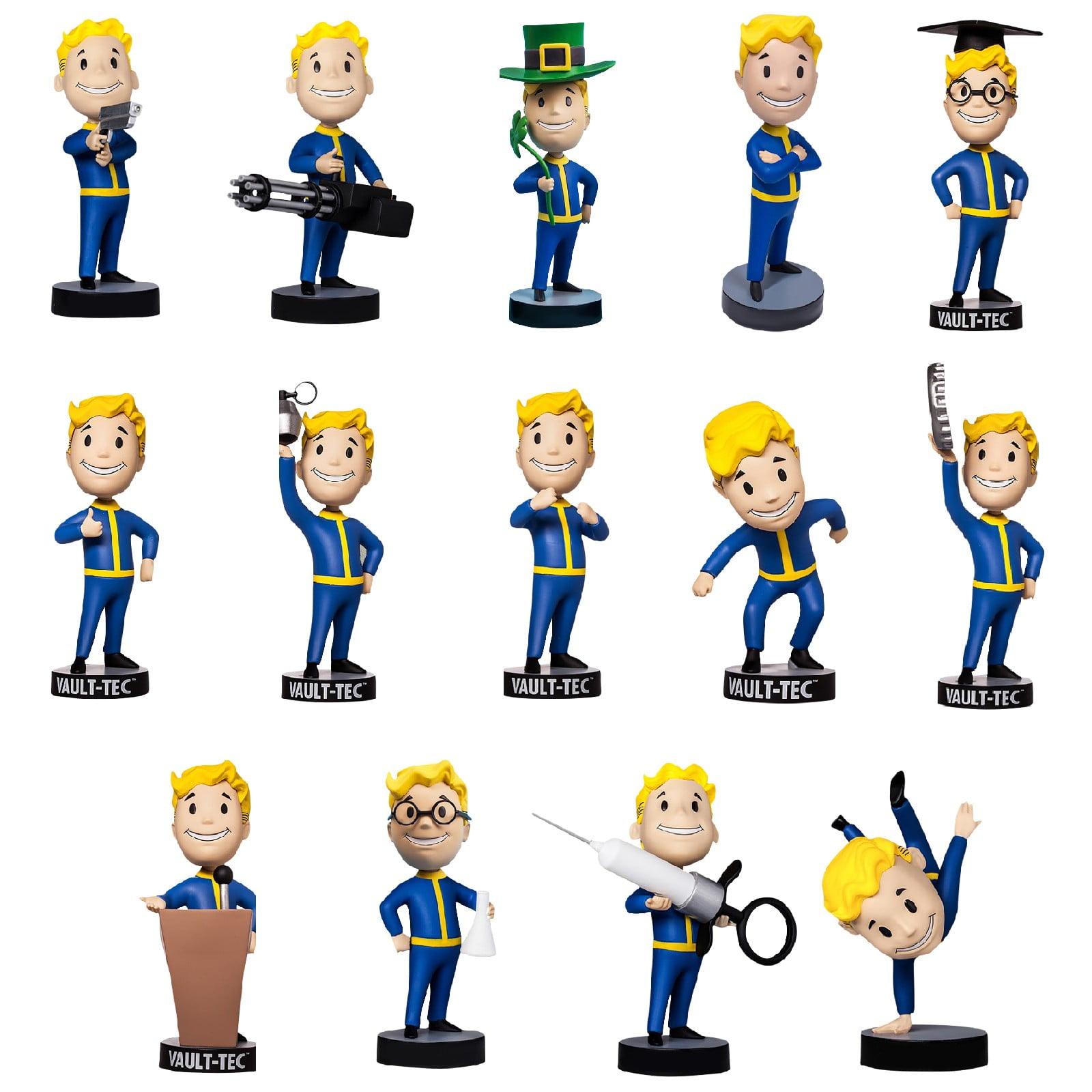 Fallout Vault Boy 76 Bobbleheads VaultTec Complete Series 1