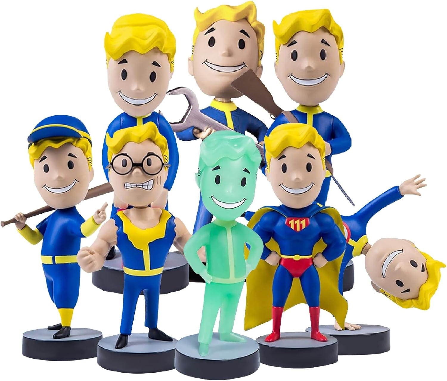 Fallout Vault Boy 76 Bobbleheads VaultTec Complete Series 1