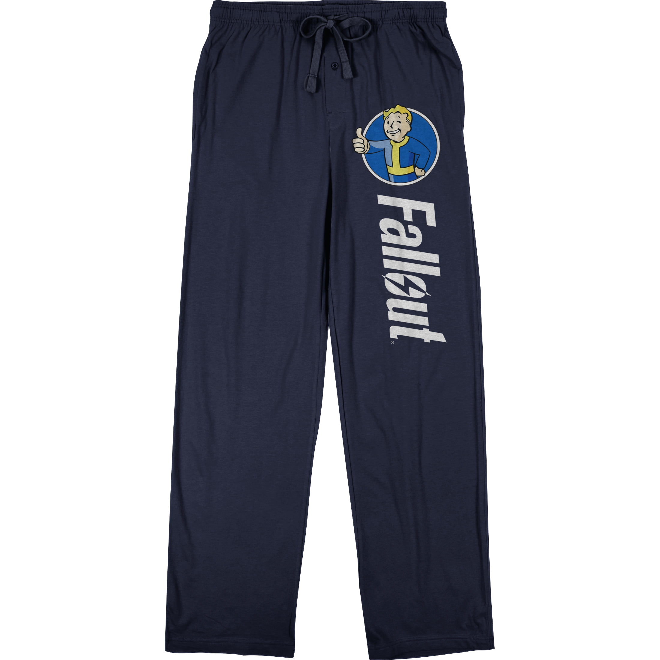 Fallout Vault Boy Logo Men's Navy Sleep Pajama Pants3XLarge
