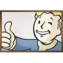 Fallout - Vault Boy - Thumbs Up Close-Up Wall Poster, 22.375" x 34" Framed