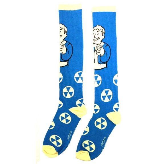 Fallout Vault Boy Winking Knee High Socks - 9-11