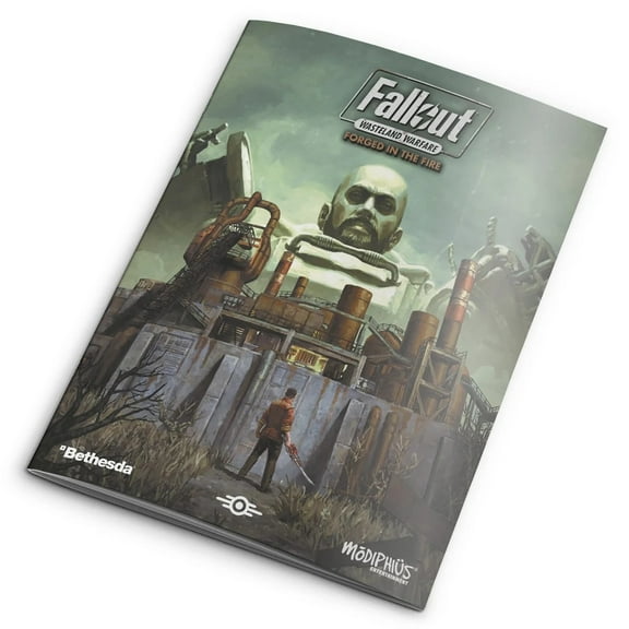 Fallout Wasteland Warfare: Accessories - Forged In The Fire Rules Expansion - RPG Includes 5 New Scenerios/2 New Subfactions/259 New Cards & More, Role Playing Game
