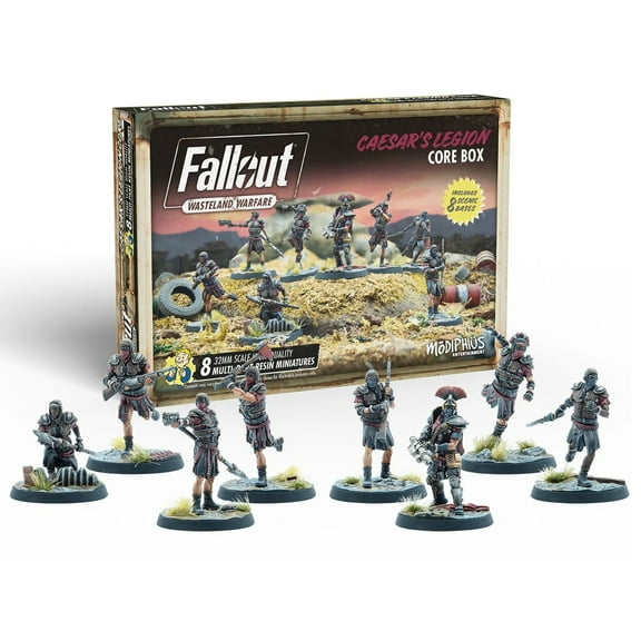 Fallout Wasteland Warfare: Caesar's Legion Core Box - 8 Figure Set, RPG