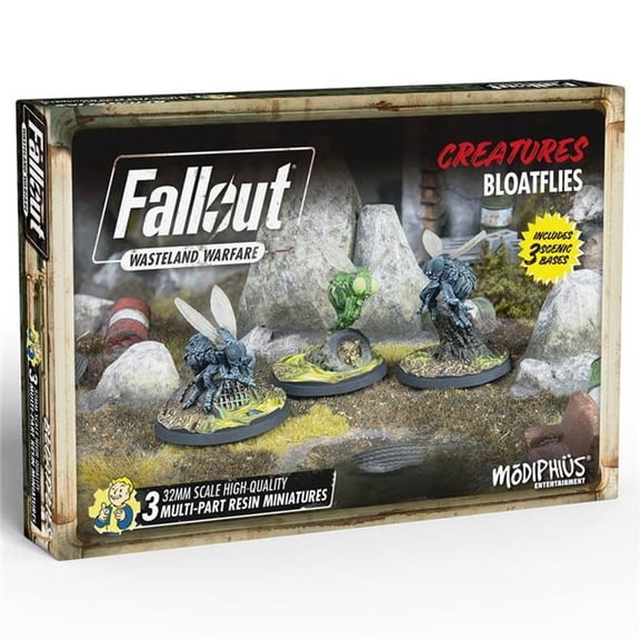 Fallout Wasteland Warfare Creatures Bloatflies Figurine