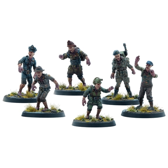 Fallout Wasteland Warfare: Creatures Ghoulish Remnants Miniatures, 6 Pieces