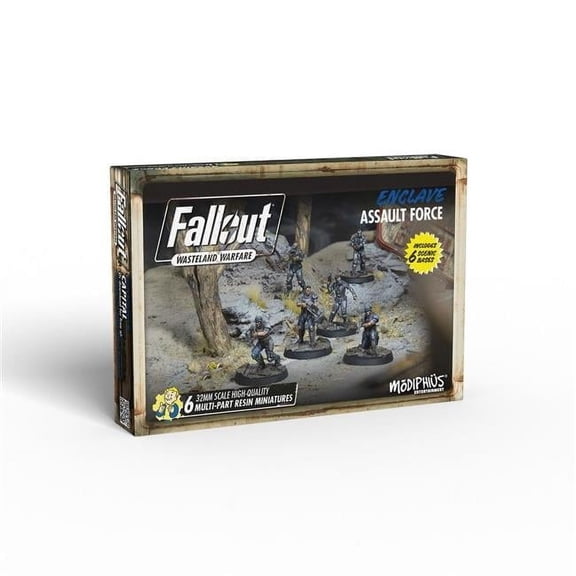 Fallout Wasteland Warfare Enclave Assault Force Miniatures