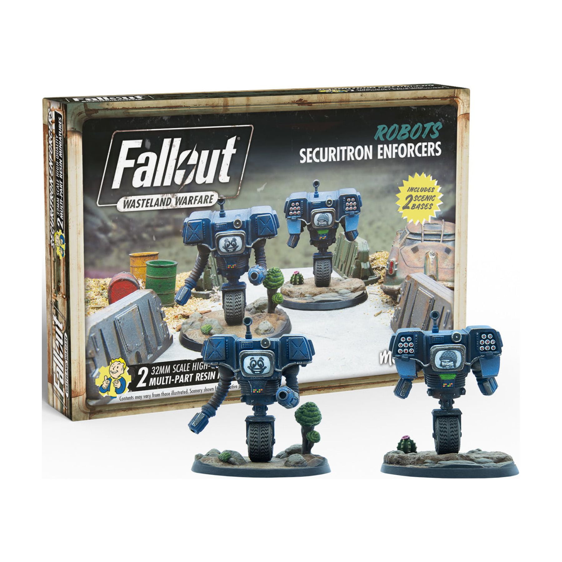 Fallout Wasteland Warfare Robots Securitron Enforcers