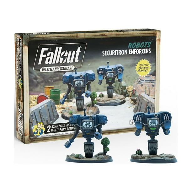 Fallout Wasteland Warfare Robots Securitron Enforcers Walmart