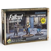 Fallout Wasteland Warfare Survivors Capital Companions - 3 Miniatures, 32mm Unpainted Resin Figures, Capital Wave