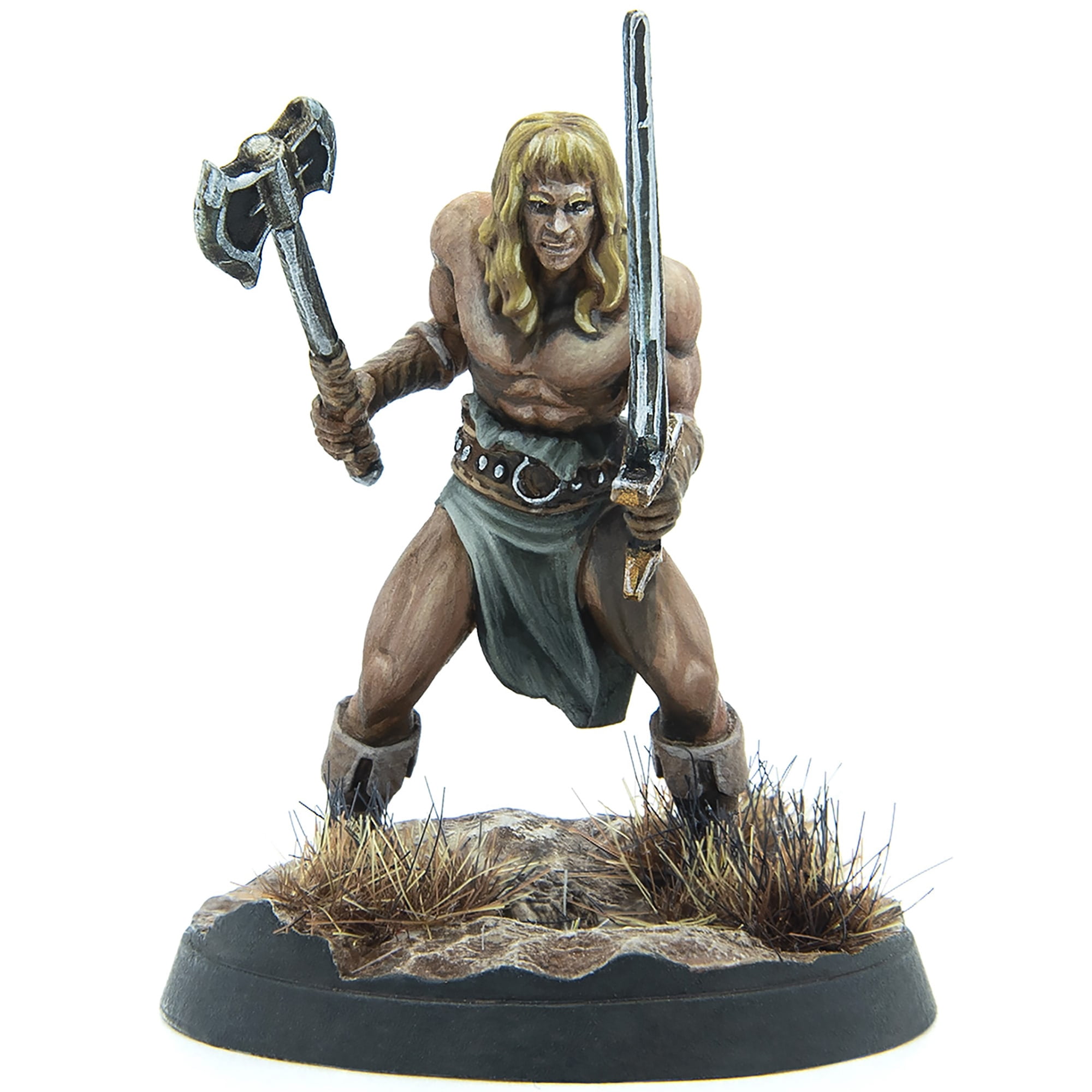 Fallout: Wasteland Warfare - Unaligned: Grognak - Resin Figure & Base, Unpainted & Unassembled, Commonwealth Wave, Licensed Tabletop Skirmish Wargame