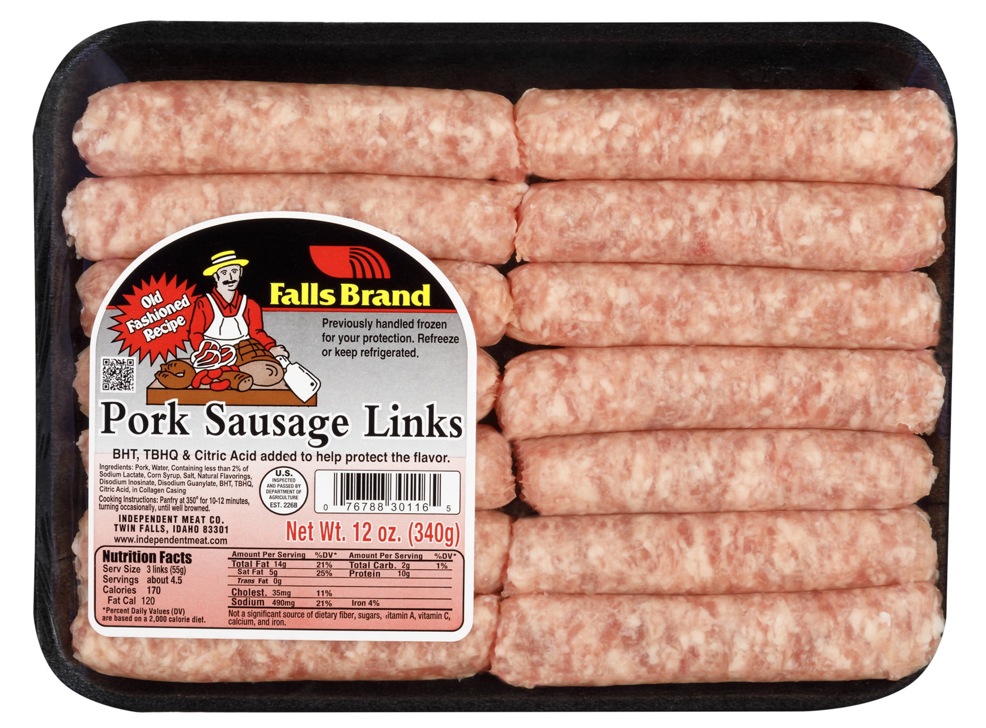 Falls Brand Pork Sausage Links, 12 oz