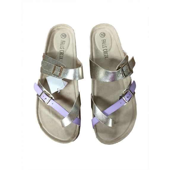 Falls Creek Women's Cody Sandal (Gold Purple, 9M)