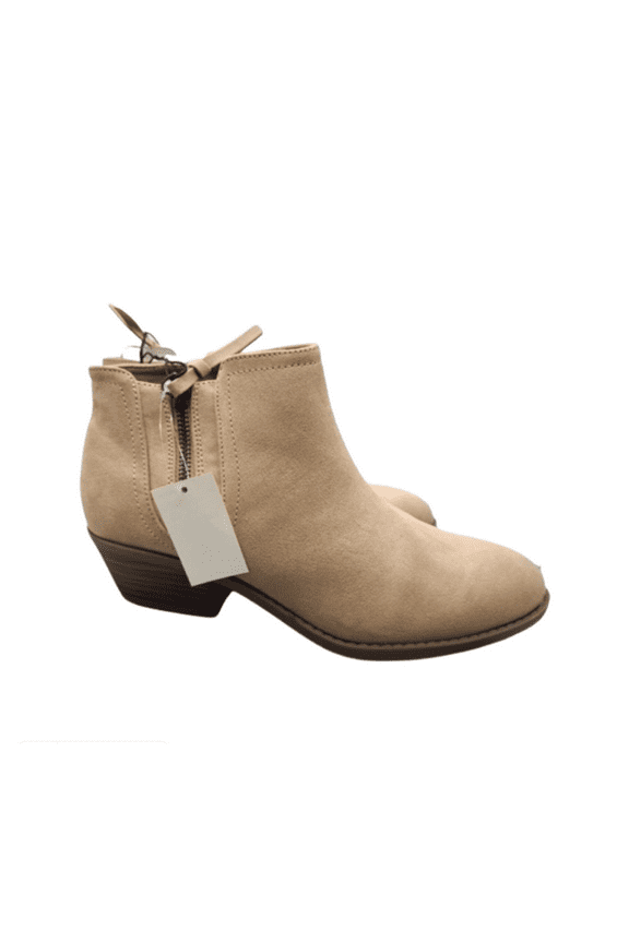 Women's Short Ankle Bootie (Tan, 6)