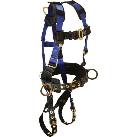 FallTech 7073LX Foreman 3-D Full Body Harness 3 D-rings Size L/XL