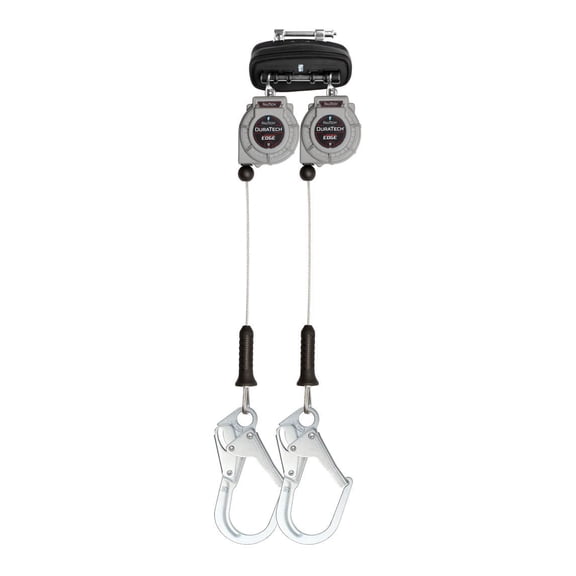 Falltech 9 Ft. Duratech Personal Leading Edge Cable Srl Twin Leg With Steel Rebar Hooks