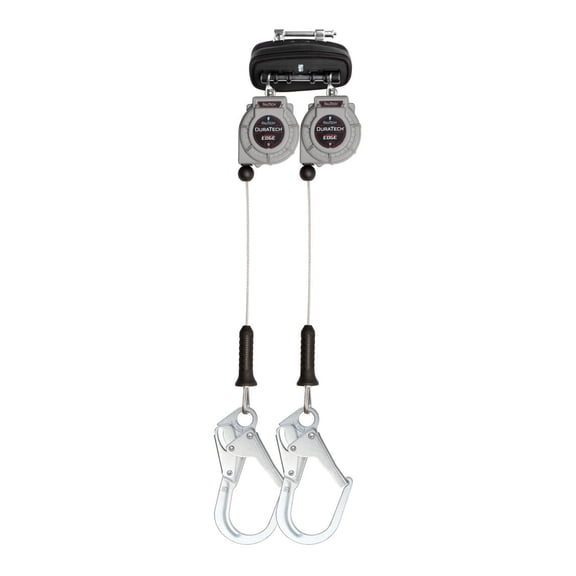 Falltech 9 Ft. Duratech Personal Leading Edge Cable Srl Twin Leg With Steel Rebar Hooks