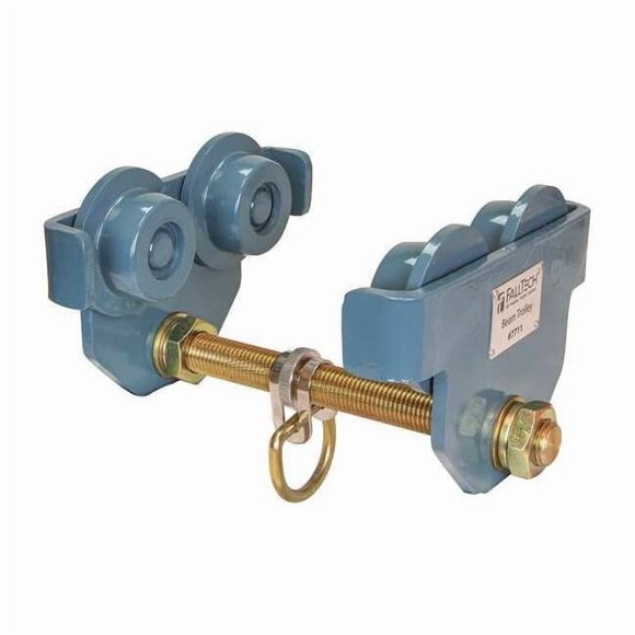 Beam Anchor, 13 in Length, 425 lb Weigth Capacity, Steel Anchor, Pivot D-Ring 7711