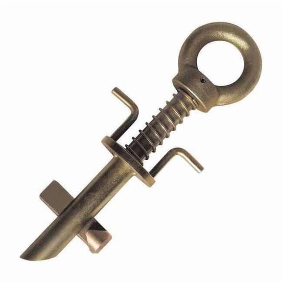 Beam Anchor, 9 1/4 in Length, 310 lb Weigth Capacity, Steel Anchor, Fixed D-Ring 49CD28