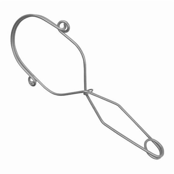 Pipe Anchor, 18 in Length, 425 lb Weigth Capacity, Stainless Steel Anchor, Fixed D-Ring