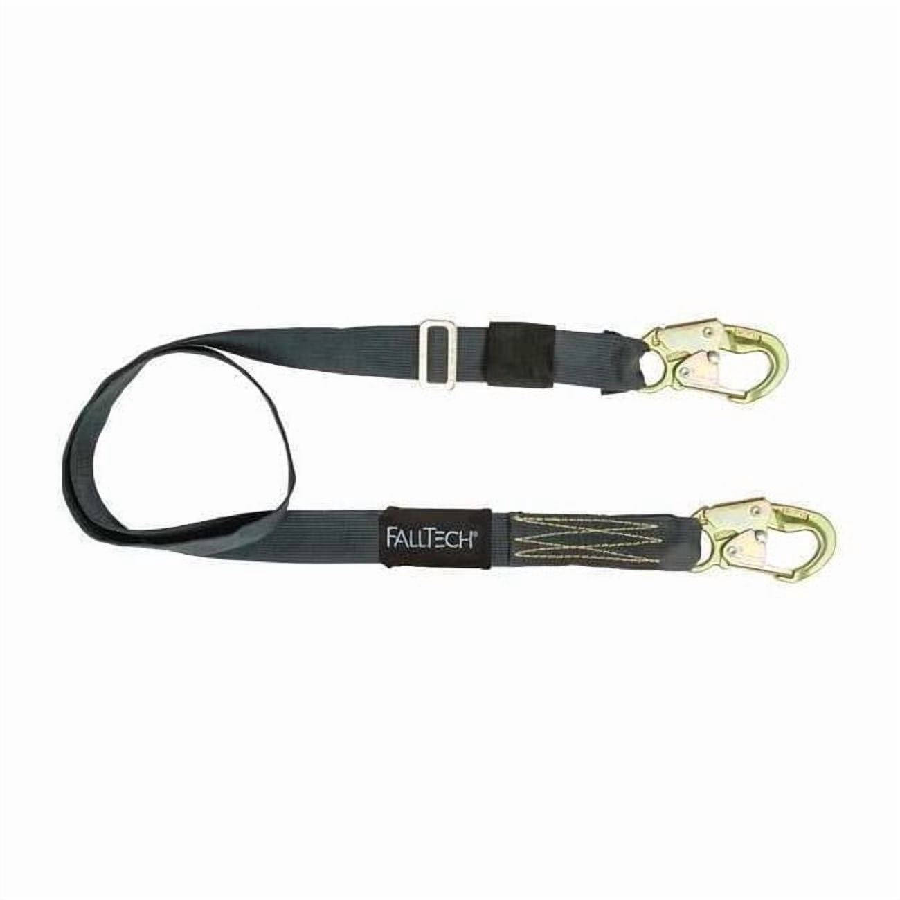 Condor Restraint Lanyard, 6 ft. Length, Snap Hook, Steel, 1 Leg(s), 425 lb. Weight Capacity