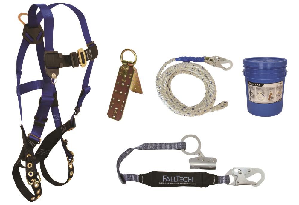 Falltech Fall Prtection Falltech Roofer's Fall Protection Kit - Walmart.com