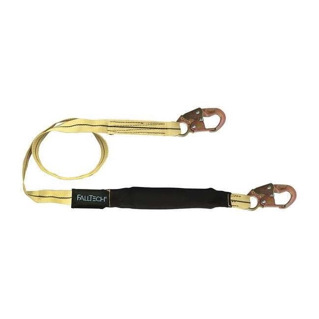 Falltech Shock-Absorbing Lanyard,Black 8242