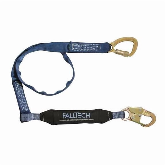 Falltech Shock-Absorbing Lanyard,Blue 8241