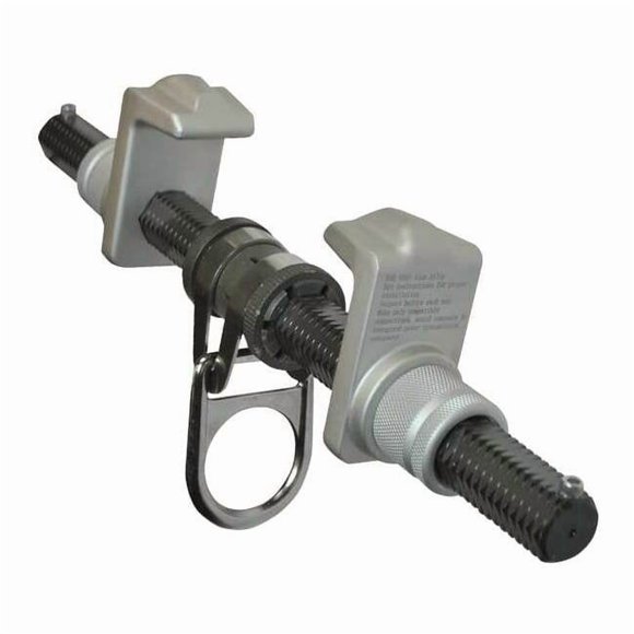 Trailing Beam Clamp, 25 1/2 in Length, 425 lb Weigth Capacity, Steel Anchor, Pivot D-Ring