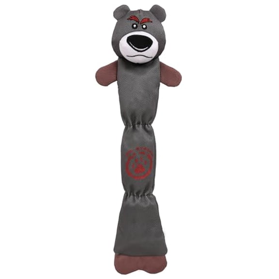 Falnatco Extra Long Durable Plush Dog Chew Toy for Tugging Interactive Play Water Resistant Reinforced Stitching Tough Nylon Fabric Ideal for Small Medium Large Dogs Indoor Outdoor Training (Grey)