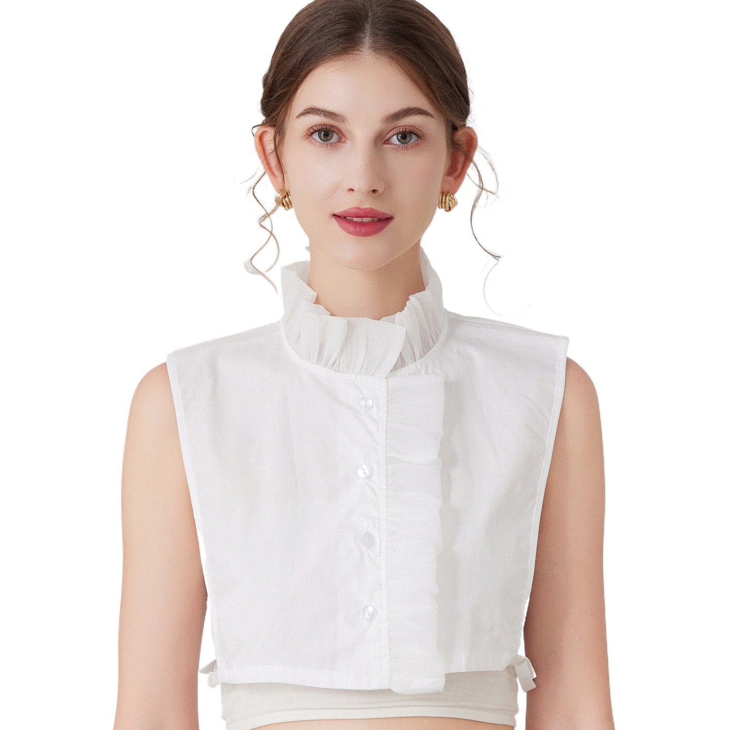 False Collar Half Shirts Blouse Dickey Collar Detachable Faux Fake 