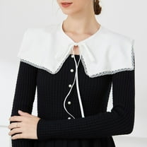 False Collar Shawl Detachable Blouse Fake Collar Cape Half Shirts Collar Wrap Top Elegant for Women Girls
