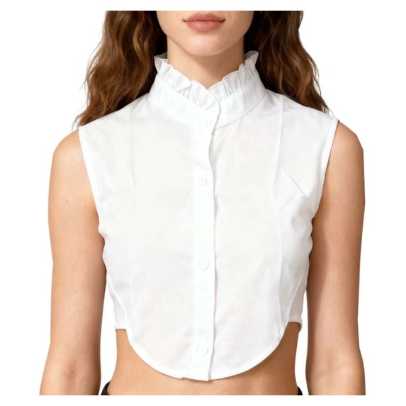 False Collar Shirt Lotus leaf Shirt Collar Versatile Business Professional Formal Wear Detachable Collars Blouse
