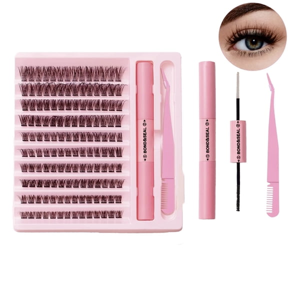 False Eyelash Extension Set DIY Single Cluster 8-16mm Graft Curling Wispy Lash Extensions