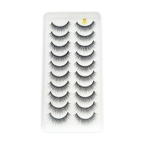 False Eyelashes (10 Pairs), Natural Look Soft Comfortable Reusable