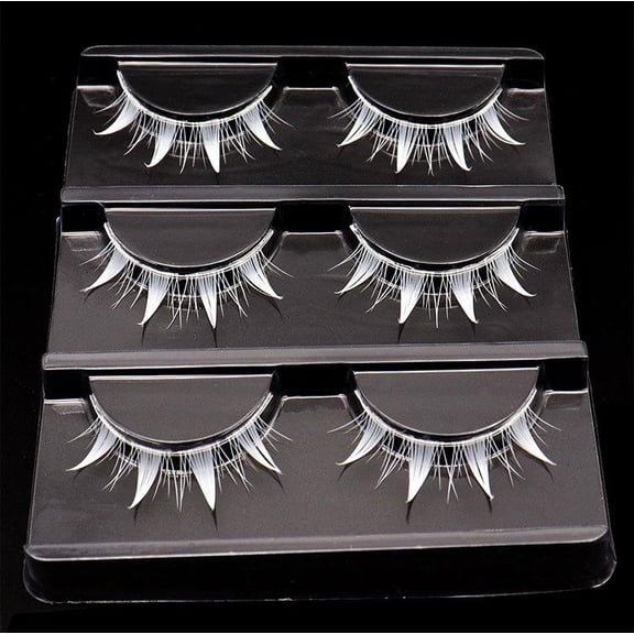 False Eyelashes Cosplay White One-Piece False Eyelashes Natural Thin T9M6 S