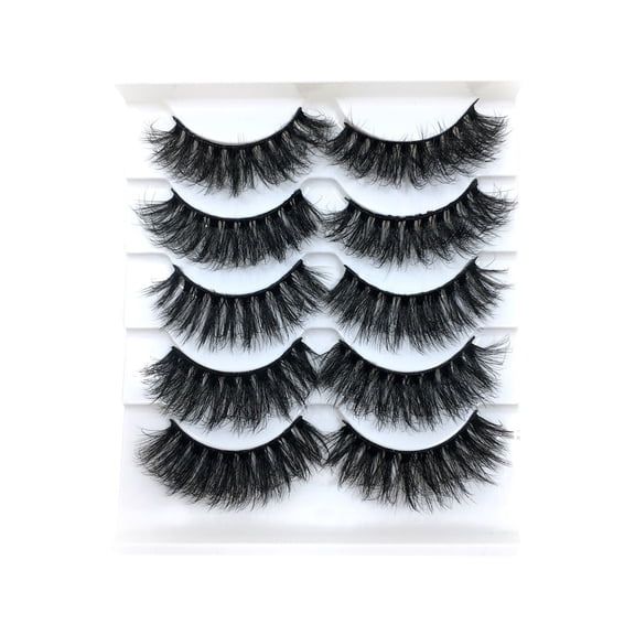 False Eyelashes - 10 Pairs, 8D Dramatic, Wispy, Reusable, for Party/Wedding/Selfie