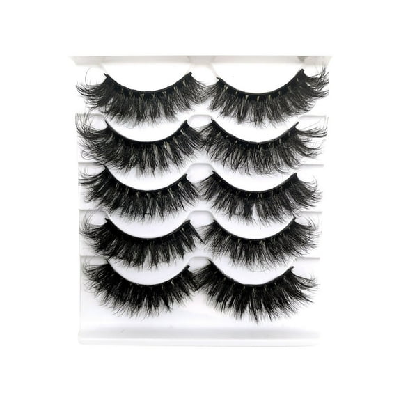 False Eyelashes - 10 Pairs, 8D Dramatic, Wispy, Reusable, for Party/Wedding/Selfie