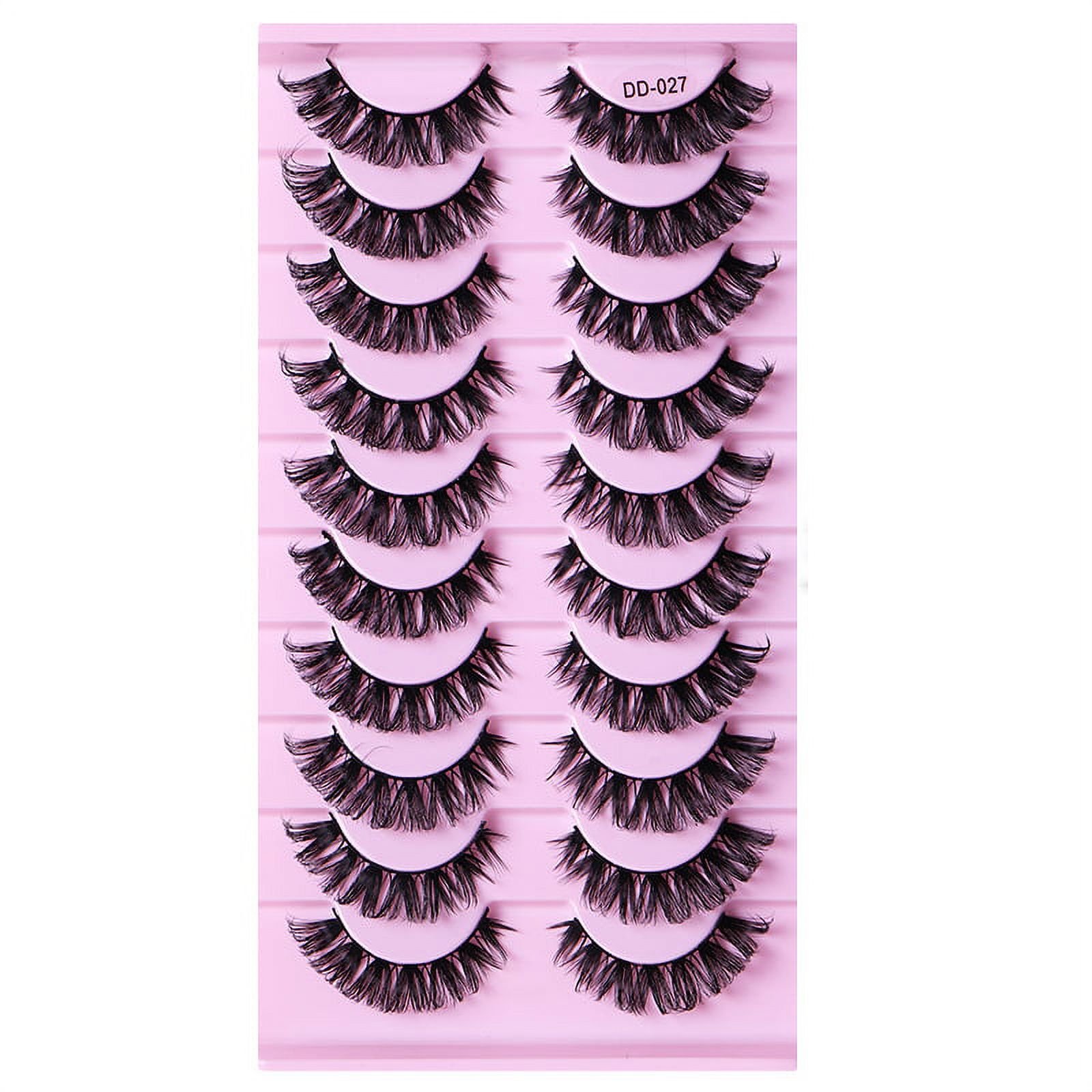 False Eyelashes Faux Mink Lashes Synthetic Fiber Material Strip Fake