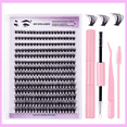thumbnail image 1 of False Eyelashes,Lash Extension Kit DIY 280pcs Lash Clusters Eyelash Extension Kit, 8-16mm Mix 30D 40D Curl Individual Lashes Kit with Lash Brush and Seal Lash Tweezers for Self Use, 1 of 7