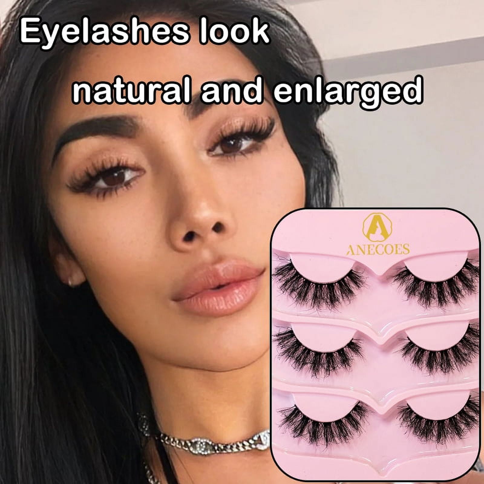 False Eyelashes Natural Appearance False Eyelashes Daily Strip Cross