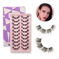 thumbnail image 1 of False Eyelashes Natural Look 10 Pairs Reusable Adhesive Eyelashes,A27, 1 of 5